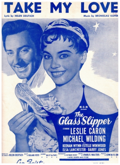 Picture of Take My Love, Helen Deutsch & Bronislau Kaper, from movie "The Glass Slipper," sung by Gilbert Russell, sheet music