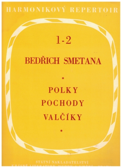 Picture of 12 Polkas Marches Waltzes, Bedrich Smetana, accordion solo, sheet music folio