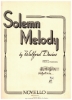 Picture of Solemn Melody, Walford Davies, violin & piano solo