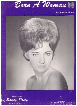 Picture of Born a Woman, Martha Sharp, recorded by Sandy Posey