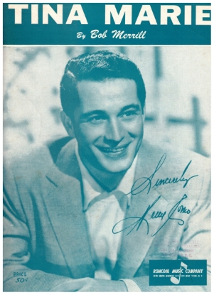 Picture of Tina Marie, Bob Merrill, recorded by Perry Como, sheet music