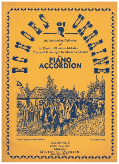 Picture of Ukrainian Dance Music Album No. 1 Accordion, Paul Homeniuk & M. G. Olekson, sheet music folio