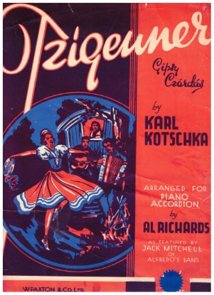 Picture of Tzigeuner (Gipsy Czardas), Larl Kotschka, arr, Al Richards, accordion solo, duet or band