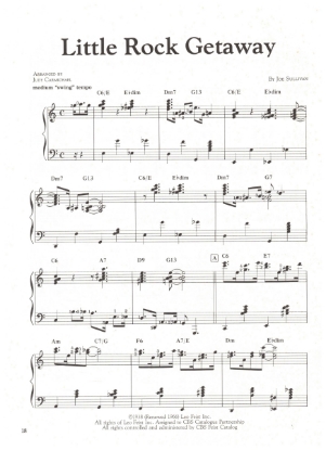 Picture of Little Rock Getaway, Joe Sullivan, arr. for stride piano by Judy Carmichael, sheet music