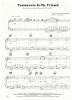 Picture of Tomorrow is My Friend, from movie "Gaily Gaily", Marilyn & Alan Bergman/ Henry Mancini, sheet music