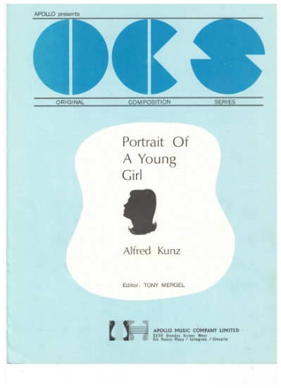 Picture of Portrait of a Young Girl, Alfred Kunz, ed. Tony Mergel, free bass accordion solo