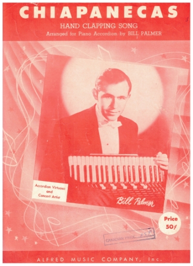 Picture of Chiapanecas (Mexican Hand-Clapping Song), arr. Bill Palmer, accordion solo sheet music