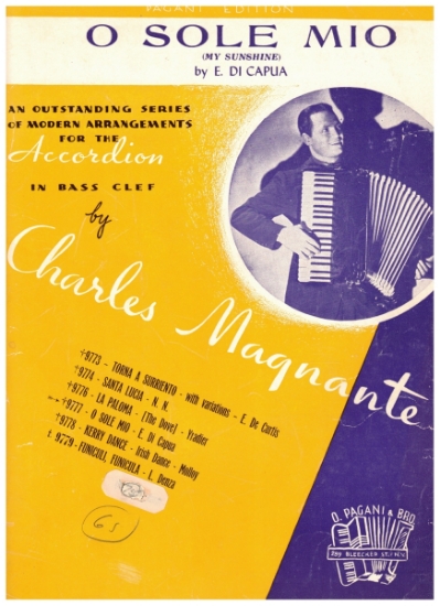 Picture of O Sole Mio (My Sunshine), Eduardo di Capua, arr. Charles Magnante, accordion solo sheet music