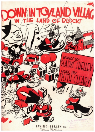 Picture of Down in Toyland Village (In the Land of Blocks), Gladys Shelley & Ruth Cleary