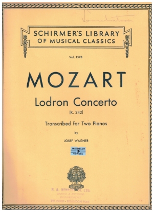 Picture of Lodron Concerto K. 242, W. A. Mozart, ed. Josef Wagner, piano duo