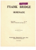 Picture of Serenade, Frank Bridge, piano solo