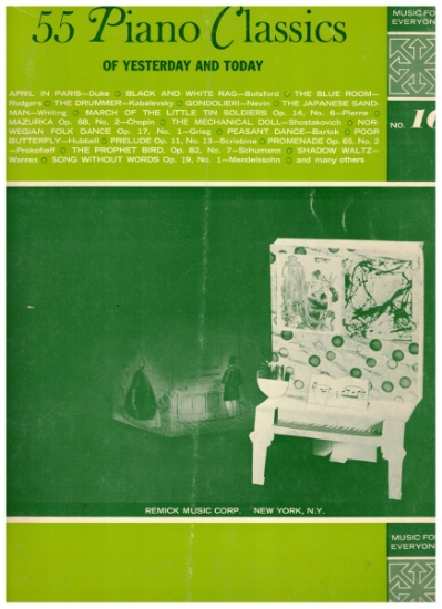 Picture of 55 Piano Classics of Yesterday and Today, ed. Honora Klarmann, MFE16