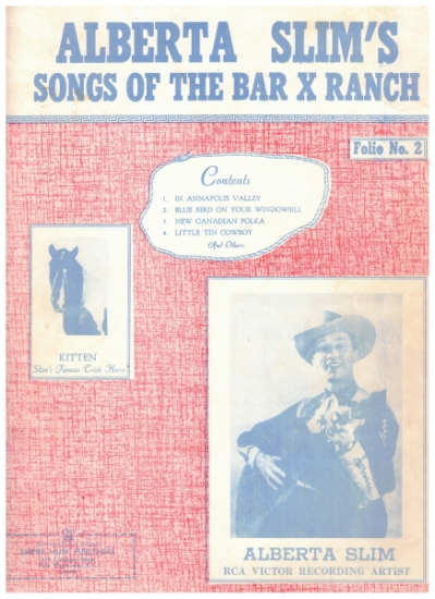 Picture of Alberta Slim's Songs of the Bar X Ranch Folio No. 2