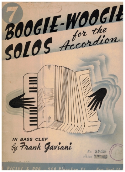 Picture of 7 Boogie Woogie Solos for the Accordion, arr. Frank Gaviani, advanced solos, sheet music folio