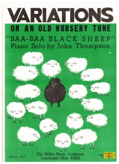 Picture of Variations on an Old Nursery Tune (Baa-Baa Black Sheep), John Thompson, piano solo 