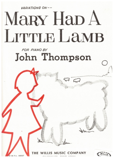 Picture of Variations on Mary Had a Little Lamb, John Thompson, piano solo 