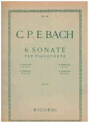 Picture of Six Sonatas for Piano, C. P. E. Bach