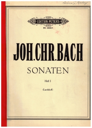 Picture of Ten Assorted Sonatas from Opus 5 & Opus 17, (Complete in two books) C. P. E. Bach, piano solo