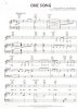 Picture of One Song, Alan & Marilyn Bergman/ Marvin Hamlisch, sheet music