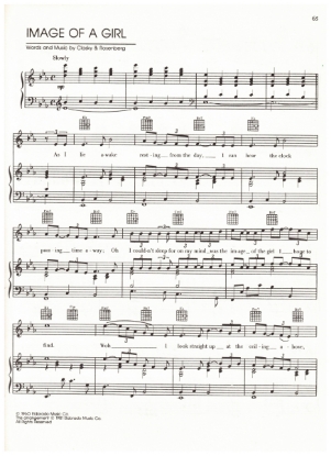 Picture of Image of a Girl, Clasky & Rosenberg, recorded by The Safaris, sheet music