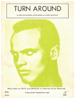 Picture of Turn Around (sketch on cover), Malvina Reynolds/ Allen Greene/ Harry Belafonte, recorded by Harry Belafonte