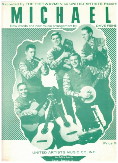 Picture of Michael (Row the Boat Ashore), arr. Dave Fisher, recorded by The Highwaymen, sheet music