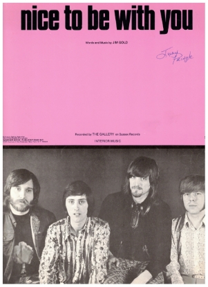 Picture of Nice To Be With You, Jim Gold, recorded by The Gallery