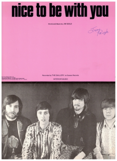 Picture of Nice To Be With You, Jim Gold, recorded by The Gallery