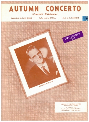 Picture of Autumn Concerto (Concerto d'autumno), Danpa/ Paul Siegel/ C. Bargoni, popularized by Dick Hayman