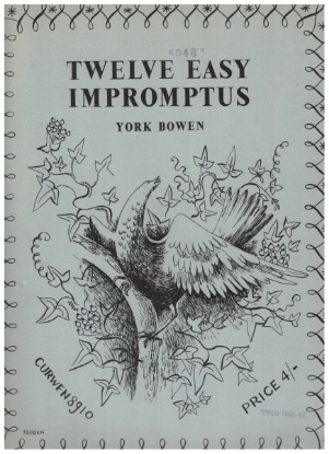 Picture of Twelve Easy Impromptus, York Bowen, piano solo