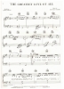 Picture of Greatest Love of All, Linda Creed & Michael Masser, recorded by Whitney Houston, sheet music