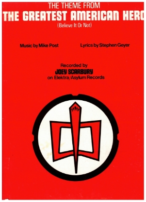 Picture of The Greatest American Hero, TV show title theme, Stephen Geyer & Mike Post, recorded by Joey Scarbury