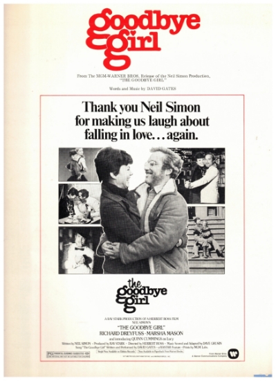 Picture of Goodbye Girl, movie title song, written & recorded by David Gates