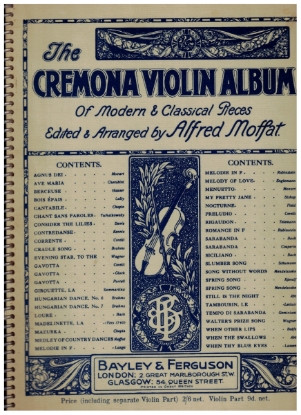 Picture of The Cremona Violin Album, ed. Alfred Moffat