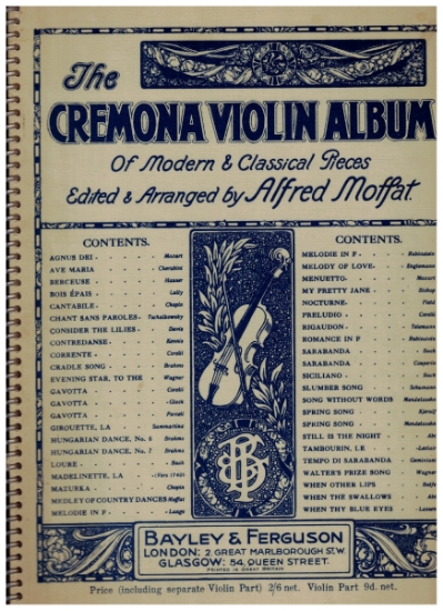 Picture of The Cremona Violin Album, ed. Alfred Moffat
