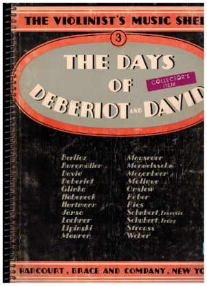 Picture of The Violinist's Music Shelf Vol. 3, The Days of DeBeriot & David