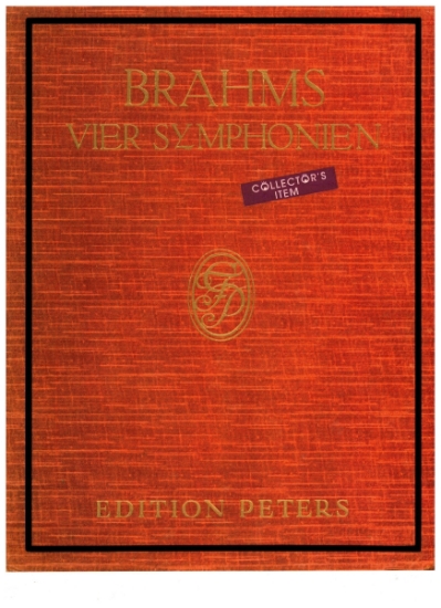 Picture of Four Symphonies, Johannes Brahms, transcribed for piano solo, hardcover 