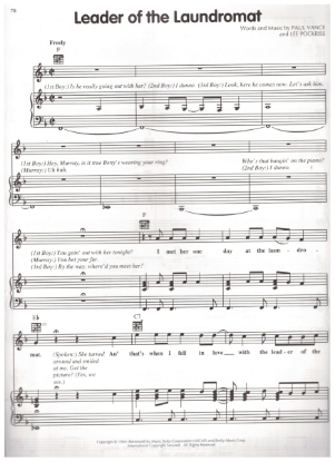 Picture of Leader of the Laundromat, Paul Vance & Lee Pockriss, recorded by The Detergents, sheet music