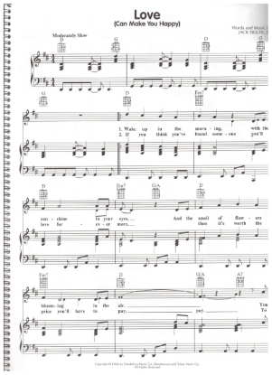 Picture of Love (Can Make You Happy), Jack Sigler Jr, recorded by Mercy, sheet music