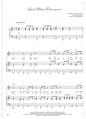 Picture of God Bless Clouseau, Leslie Bricusse & Henry Mancini, sheet music