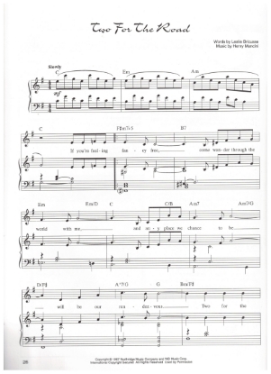 Picture of Two For The Road, Leslie Bricusse & Henry Mancini, sheet music