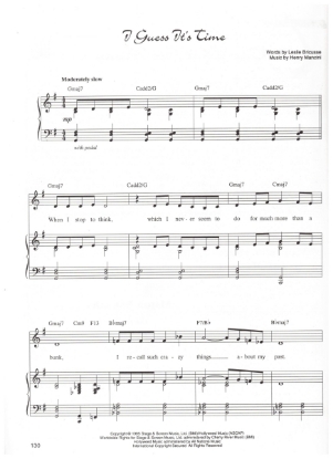 Picture of I Guess It's Time, from "Victor/Victoria - The Musical", Leslie Bricusse & Henry Mancini, sheet music