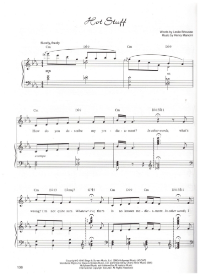 Picture of Hot Stuff, from "Victor/Victoria - The Musical", Leslie Bricusse & Henry Mancini, sheet music