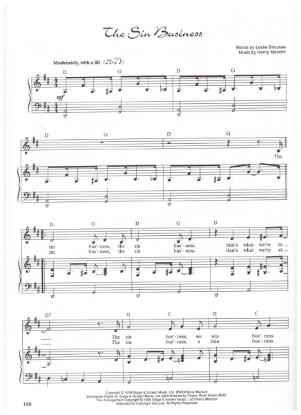 Picture of The Sin Business, from "Major Barbara", Leslie Bricusse & Henry Mancini, pdf copy