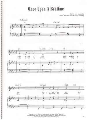 Picture of Once Upon a Bedtime, from movie "Peter Pan", Leslie Bricusse & Anthony Newley, sheet music