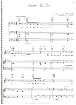 Picture of Imitate the Sun, from musical "J.F.K." Leslie Bricusse & Allan Jay Friedman, sheet music