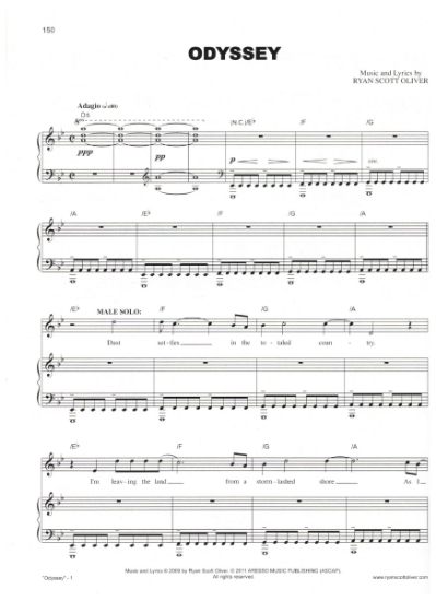 Picture of Odyssey, Ryan Scott Oliver, sheet music