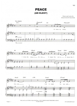 Picture of Peace (An Elegy), Ryan Scott Oliver, sheet music