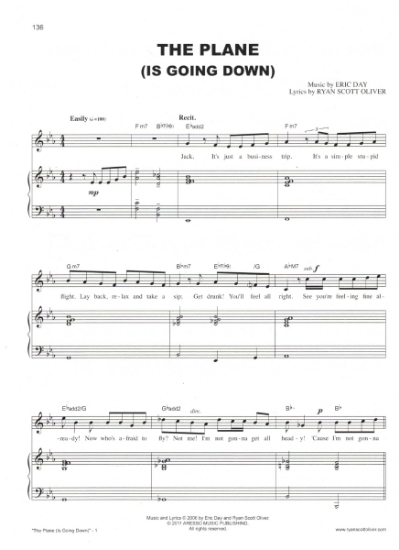 Picture of The Plane (Is Going Down), Ryan Scott Oliver & Eric Day, sheet music