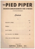 Picture of The Pied Piper, Modern Arrangements for 4 Voices